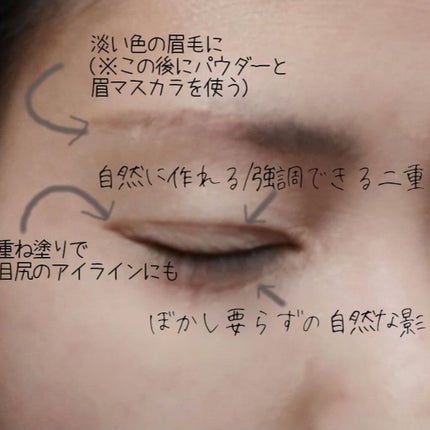 描くふたえアイライナー/CEZANNE/リキッドアイライナーを使ったクチコミ(2枚目)