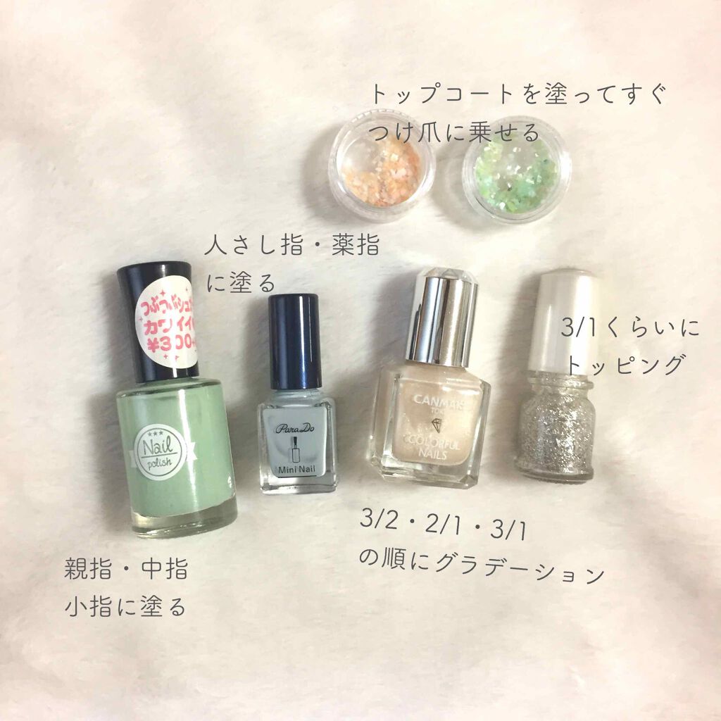 カラフルネイルズ/キャンメイク/マニキュアを使ったクチコミ(3枚目)