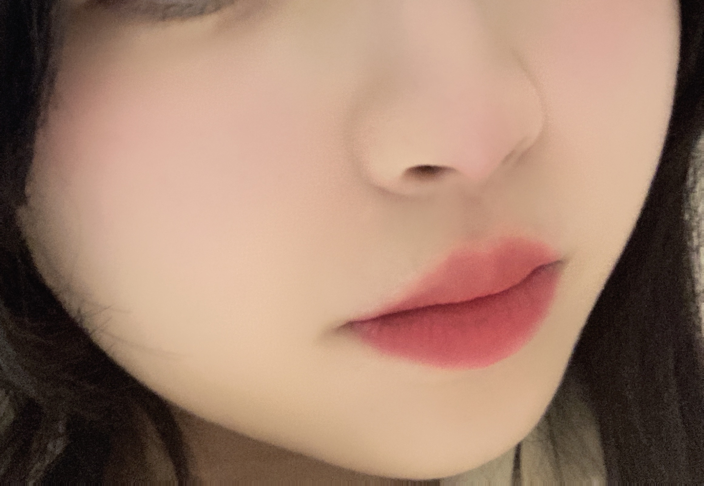 リップアンドチーク ヌードマットティント/CathyDoll/リップティントを使ったクチコミ（2枚目）