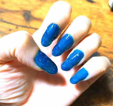 Naility! Nailty! BaseGelのクチコミ「Naility!でジェルネイルしました!
この色可愛くないですか?
2度塗りでこの発色❤️
N.....」(2枚目)