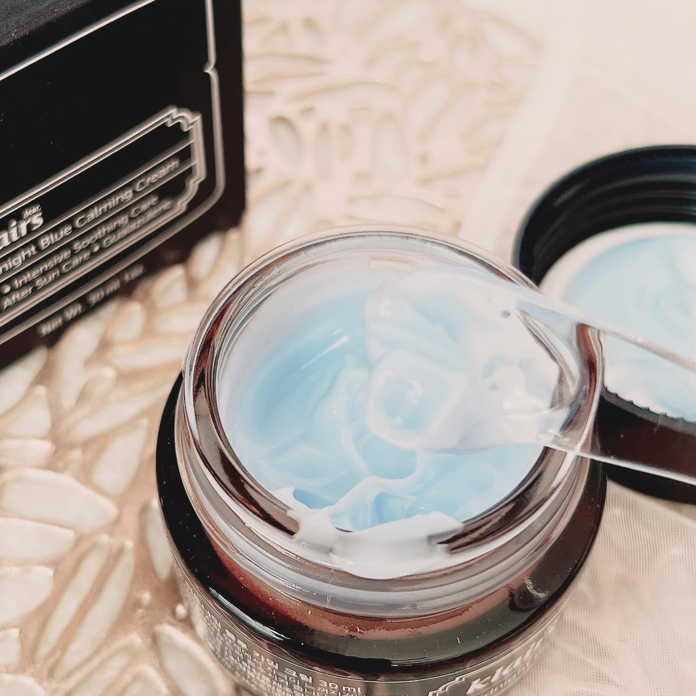 ミッドナイトブルーカーミングクリーム/Klairs/フェイスクリームを使ったクチコミ(4枚目)