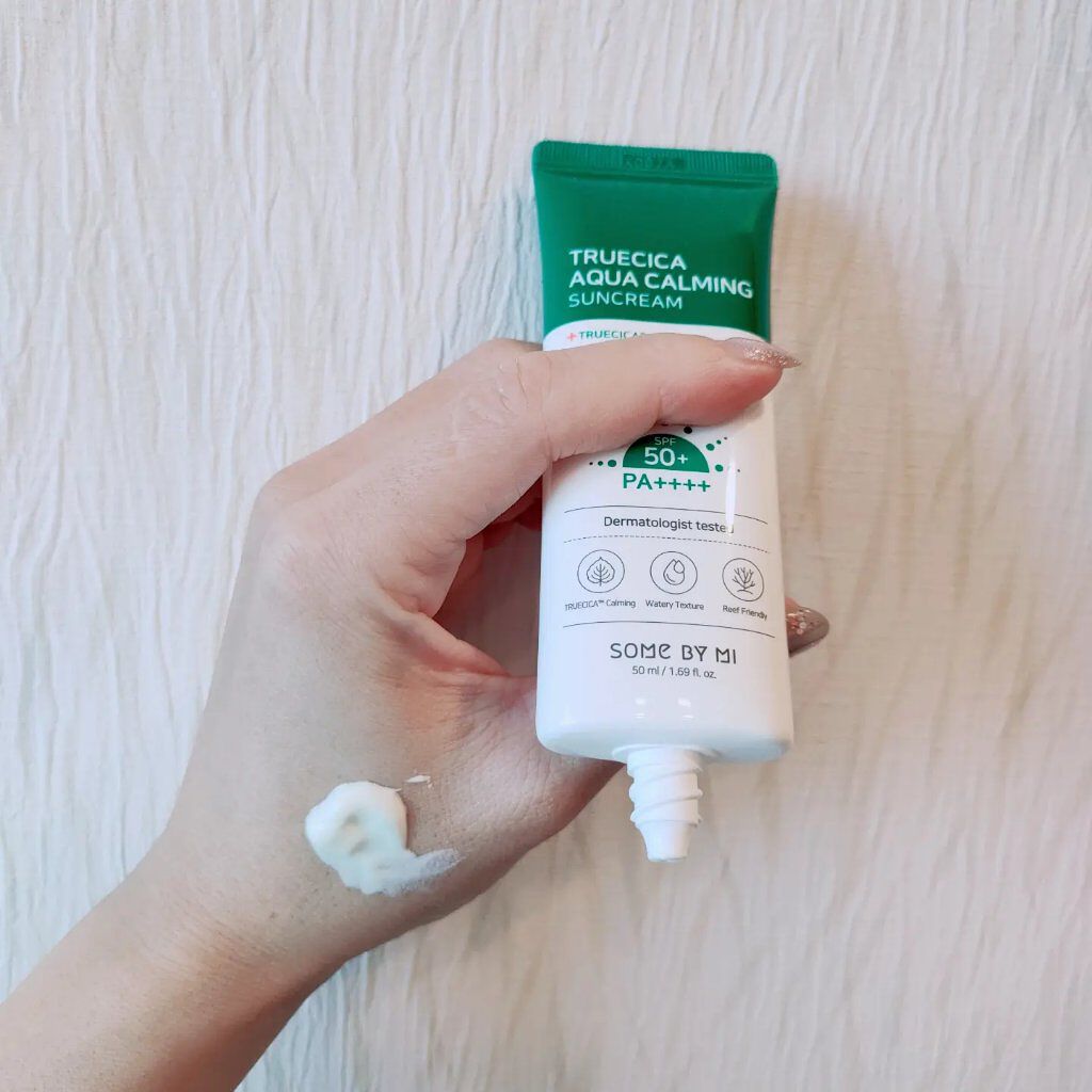 TRUECICA アクアカーミング日焼け止め/SOME BY MI/日焼け止めクリームを使ったクチコミ（3枚目）