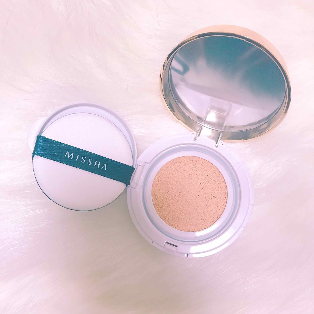 M クッション ファンデーション(モイスチャー)/MISSHA/クッションファンデーションを使ったクチコミ（2枚目）