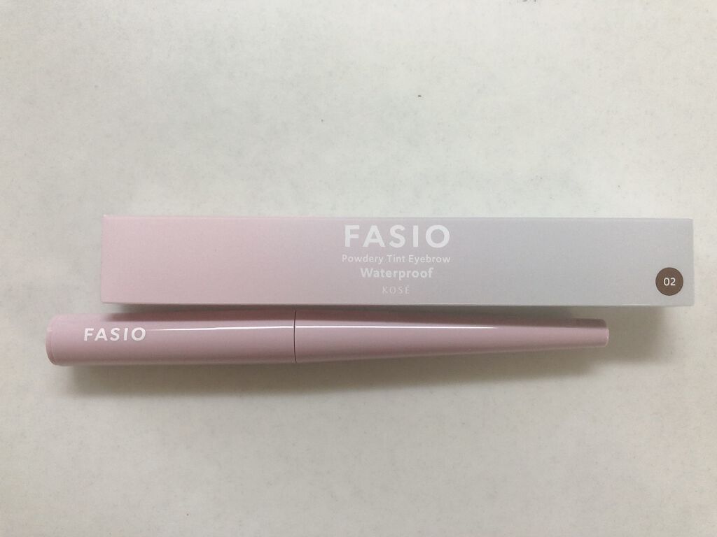 パウダリーティント アイブロウ 02 ブラウン/FASIO/眉ティントを使ったクチコミ（1枚目）