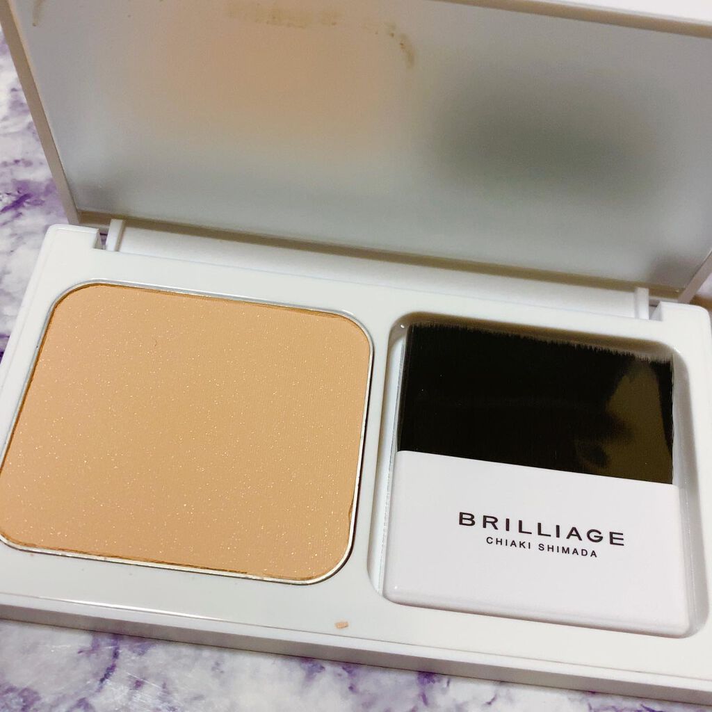 パウダリーファンデーション ソフトシャイニー/ブリリアージュ/パウダーファンデーションを使ったクチコミ（2枚目）