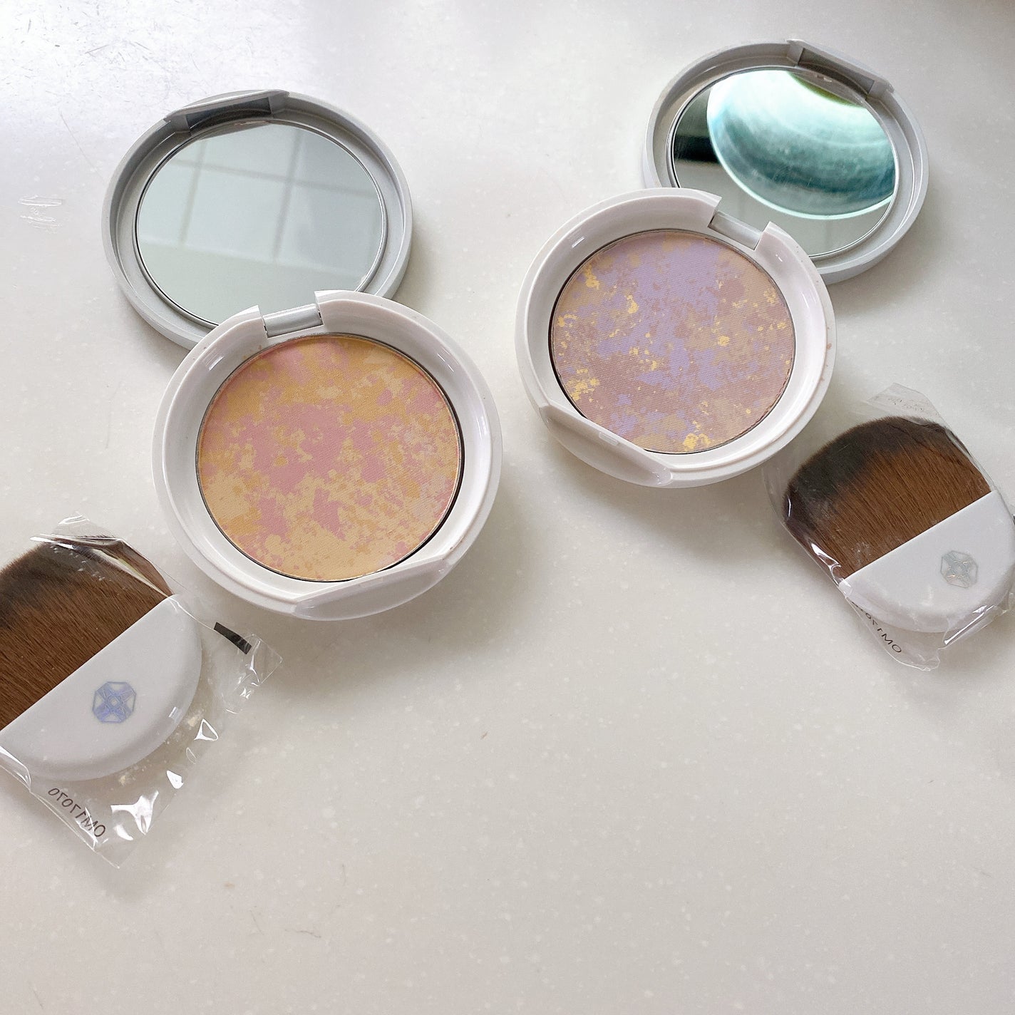 マーブルフェイスパウダーシマー/ONLY MINERALS/プレストパウダーを使ったクチコミ(3枚目)