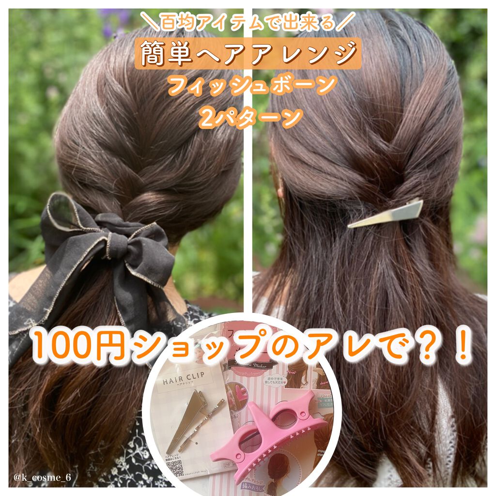 メタルクリップ 2P (Ray)/DAISO/ヘアアクセサリーを使ったクチコミ（1枚目）