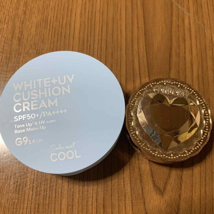 WHITE +UV CUSHION CREAM #COOL/G9SKIN/日焼け止めクリームを使ったクチコミ(1枚目)
