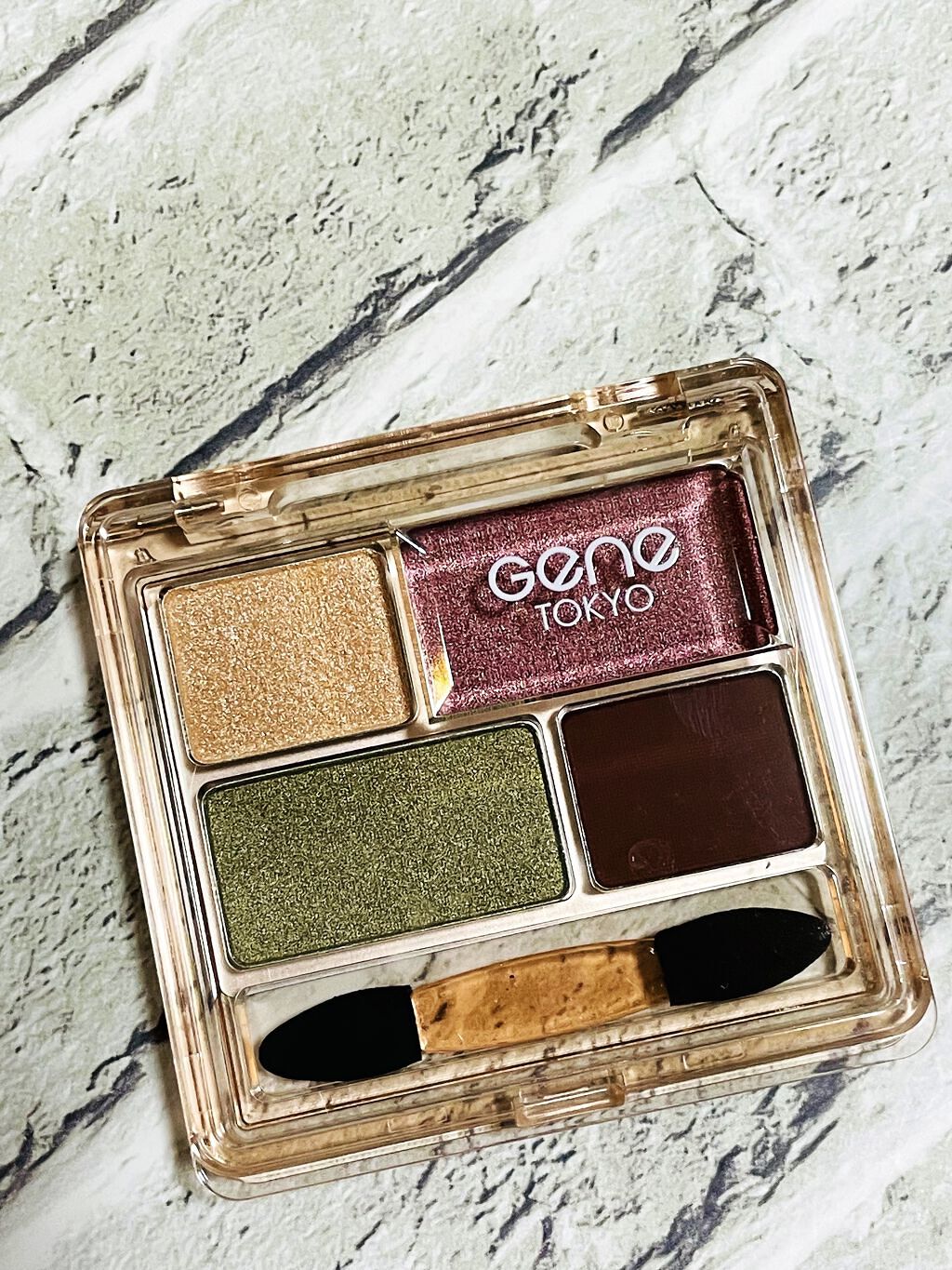 リラクシーアイシャドウ/GENE TOKYO/アイシャドウパレットを使ったクチコミ（2枚目）