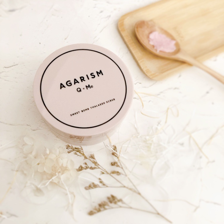 Q+Me スウィート ボム タラソ スクラブ/AGARISM/バストケア・ヒップケアを使ったクチコミ（1枚目）