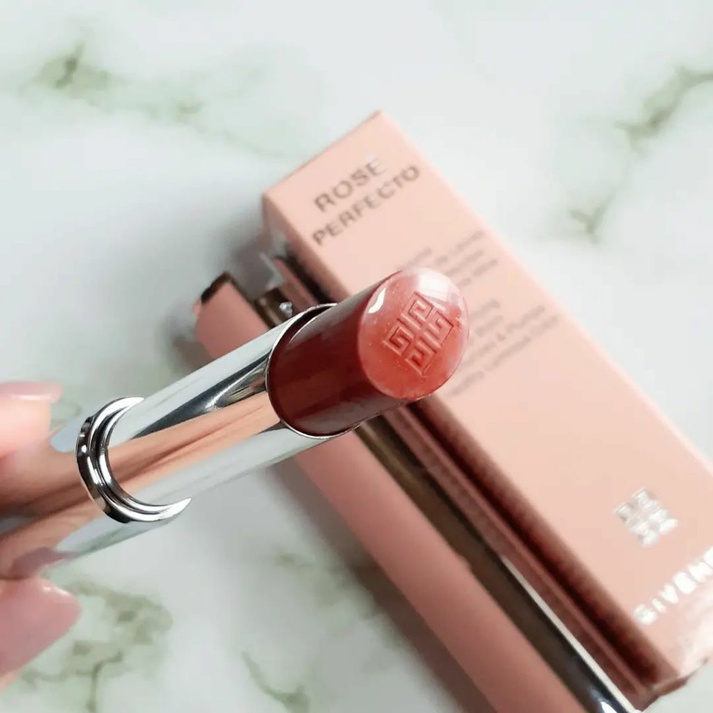 ローズ・パーフェクト No.302 ウォーム・メープル/GIVENCHY/リップバームを使ったクチコミ（3枚目）