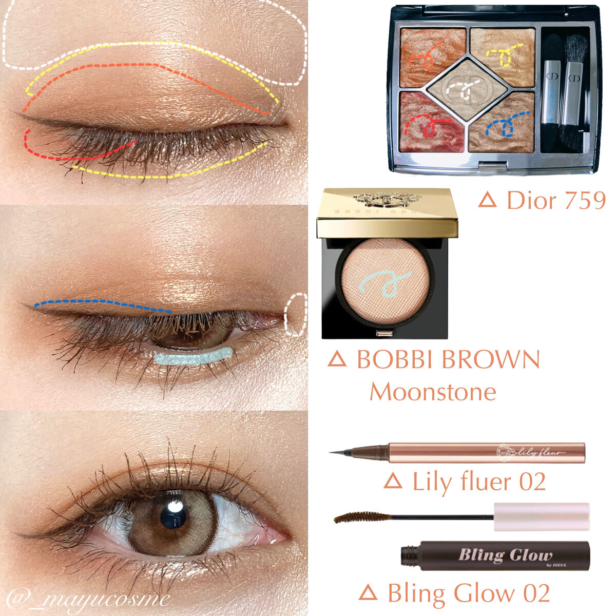 カラーミーツ アイライナー 02 ショコラダリア/リリーフルール/リキッドアイライナーを使ったクチコミ（2枚目）