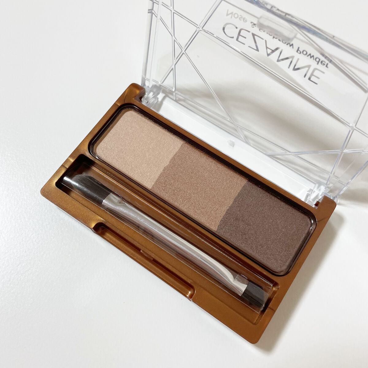 ノーズ＆アイブロウパウダー/CEZANNE/パウダーアイブロウを使ったクチコミ（2枚目）