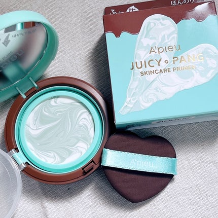 ジューシーパン スキンケアプライマー チョコミント(限定色)/A’pieu/化粧下地を使ったクチコミ(1枚目)
