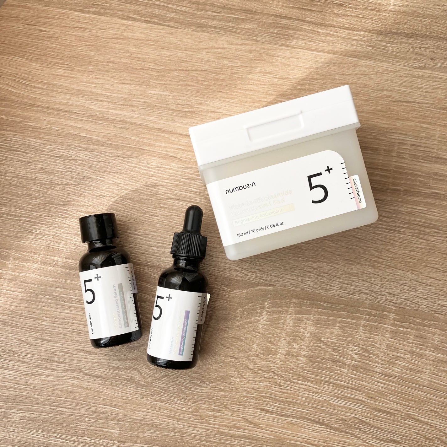 5番 白玉グルタチオンCフィルムパッド/numbuzin/トナーパッドを使ったクチコミ(3枚目)