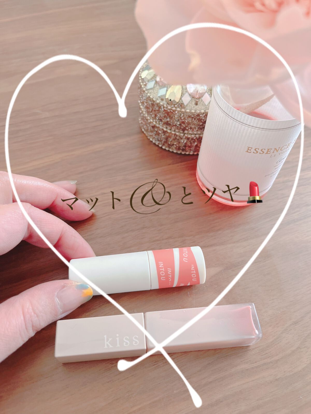 スーパーマットリップ＆チークマッド/INTO U/口紅を使ったクチコミ（1枚目）