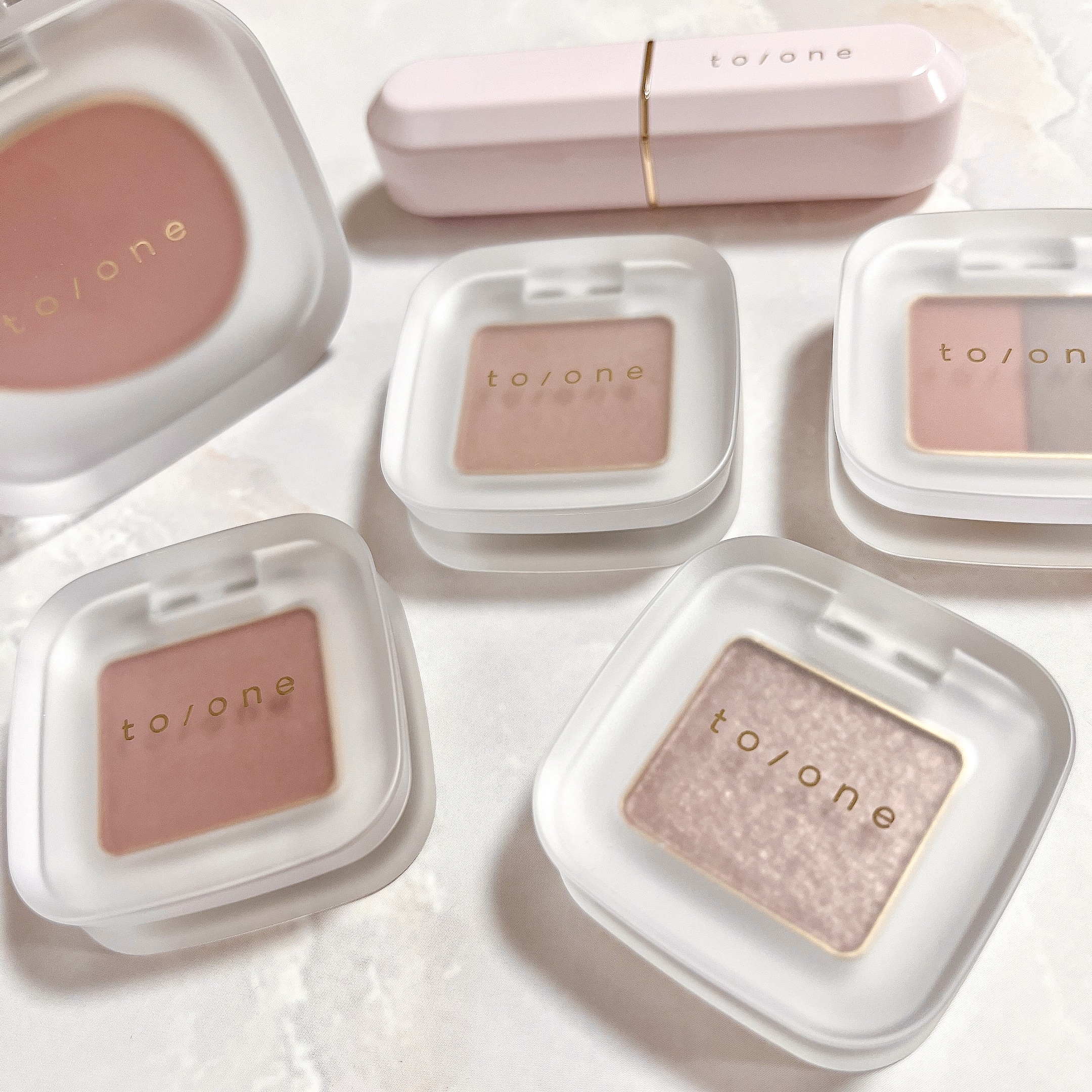 トーン ペタル フロート ブラッシュ EX04 Pink Gem/to/one/パウダーチークを使ったクチコミ（1枚目）