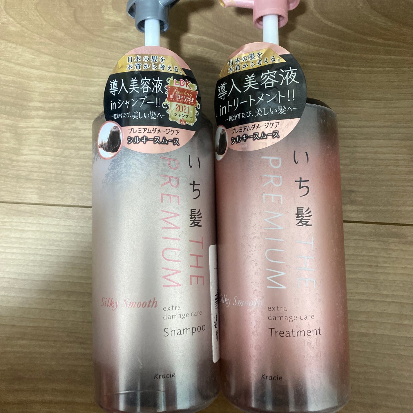 THE PREMIUM エクストラダメージケアシャンプー/トリートメント(シルキースムース)/いち髪/市販シャンプーを使ったクチコミ(1枚目)