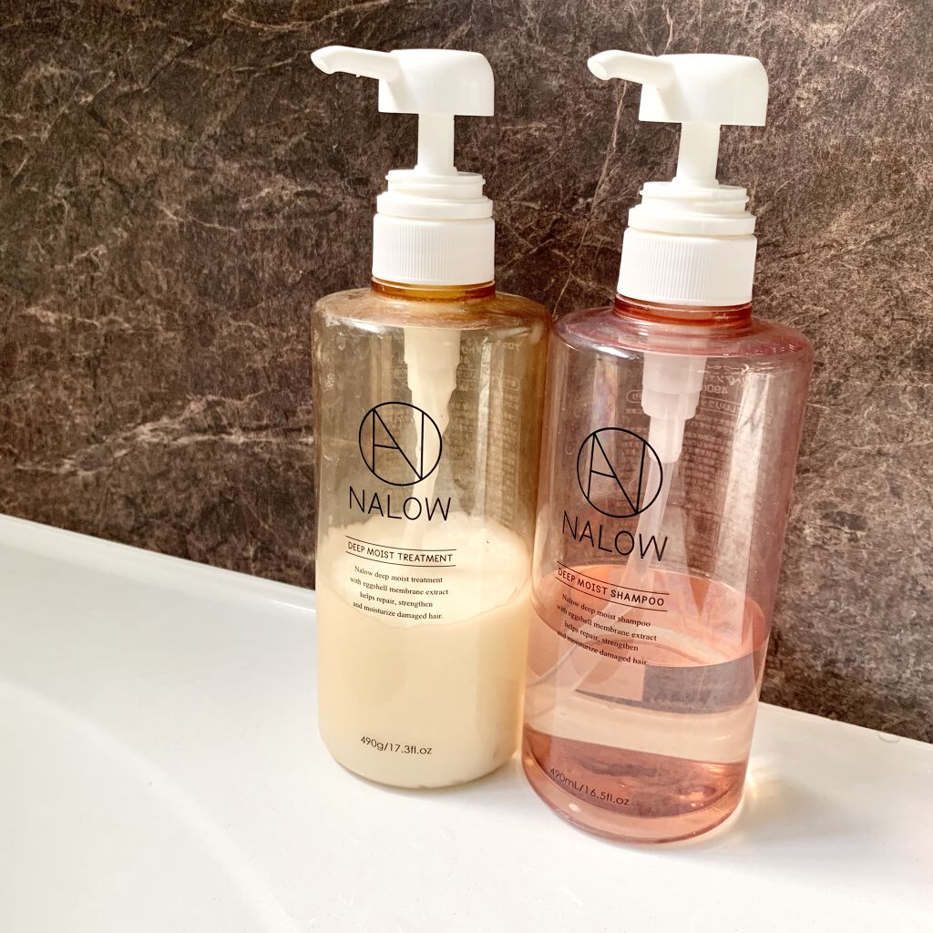 ディープモイスト シャンプー／トリートメント/NALOW/市販シャンプーを使ったクチコミ（1枚目）
