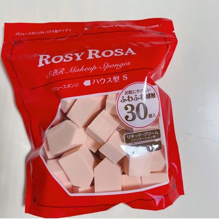 バリュースポンジN ハウス型タイプS 30P/ロージーローザ/パフ・スポンジを使ったクチコミ(1枚目)