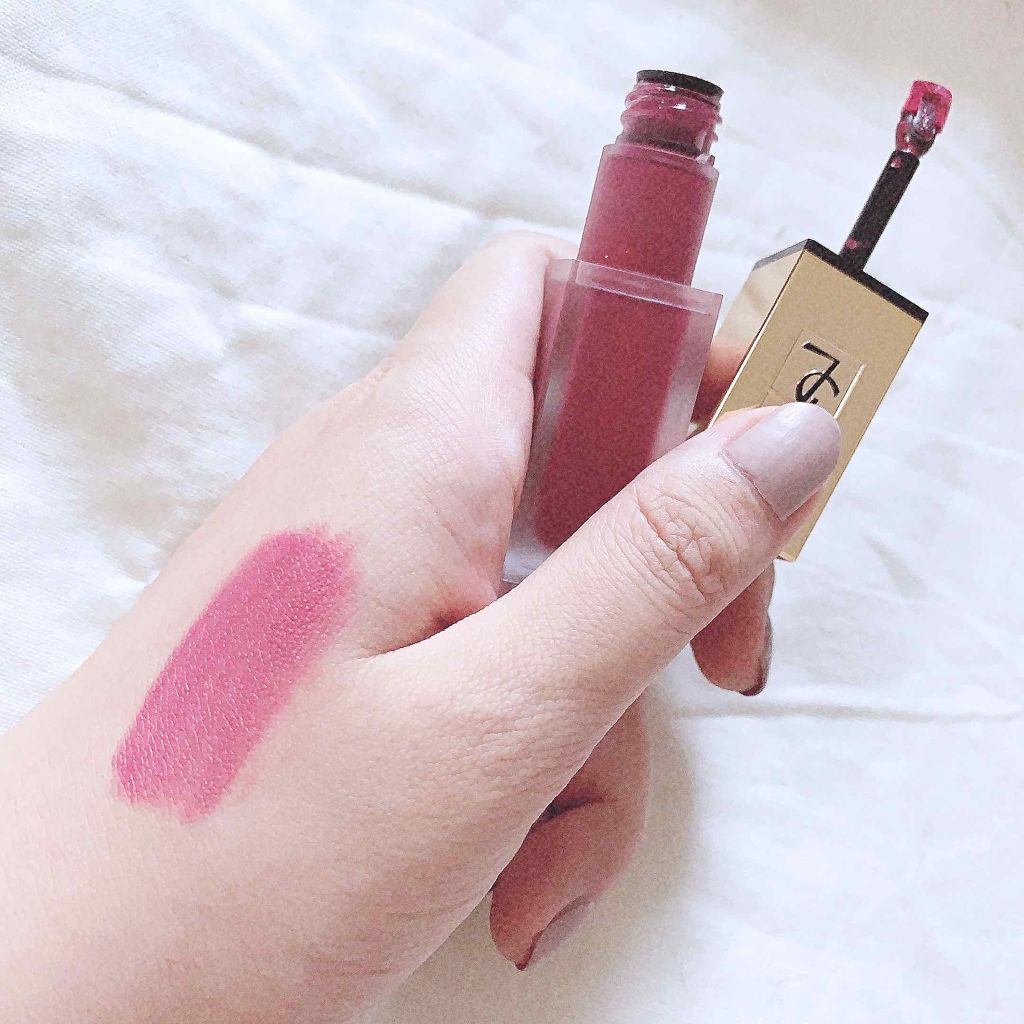 タトワージュ クチュール No.5 ローズウッドギャング/YVES SAINT LAURENT BEAUTE/口紅を使ったクチコミ（2枚目）