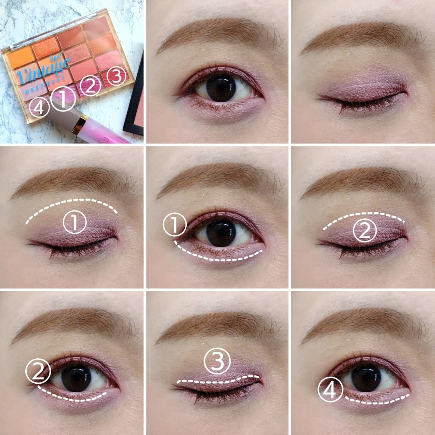 ソフトブラーリングアイパレット/wakemake/アイシャドウパレットを使ったクチコミ(4枚目)