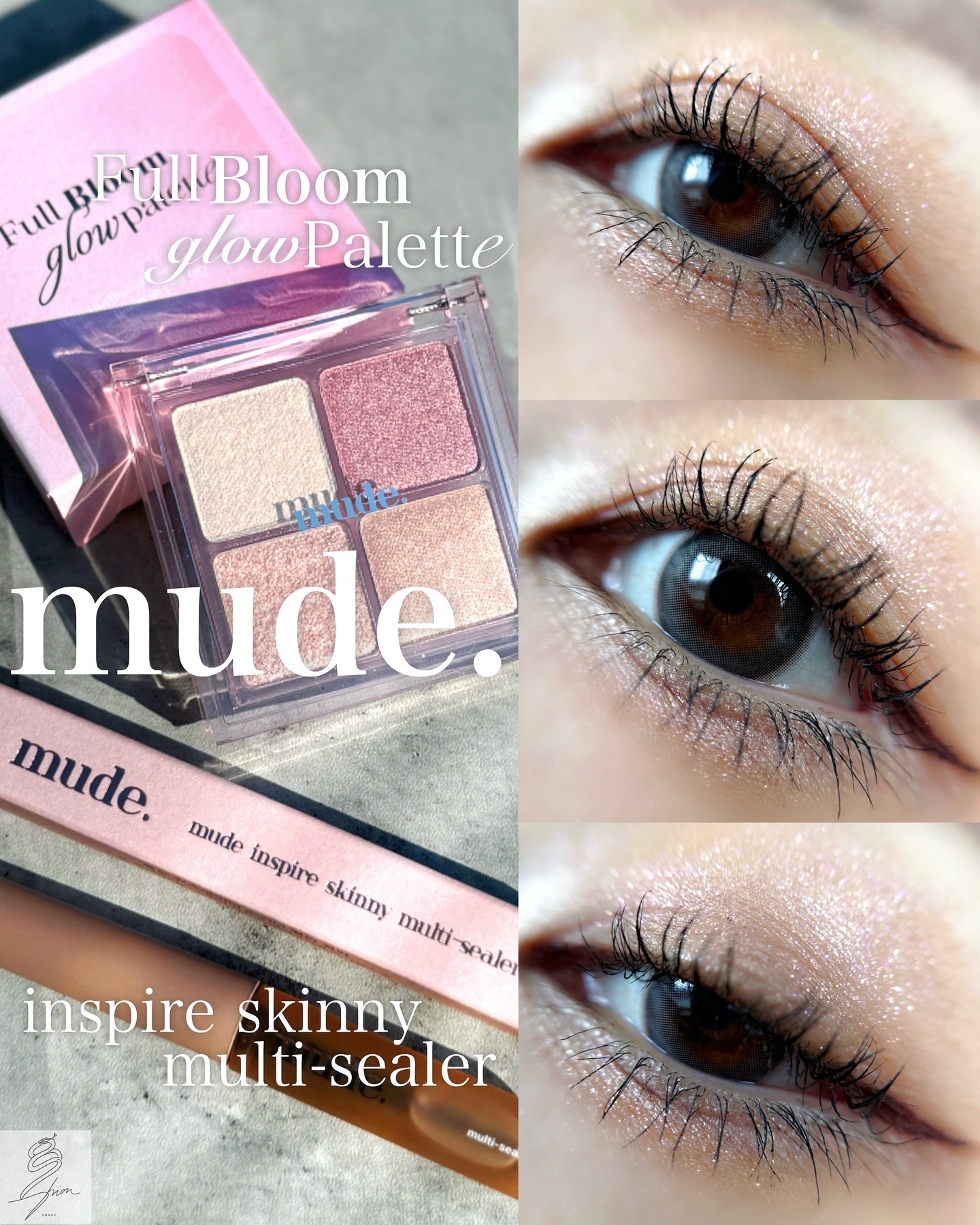 フルブルームグロウパレット/mude./アイシャドウパレットを使ったクチコミ（1枚目）