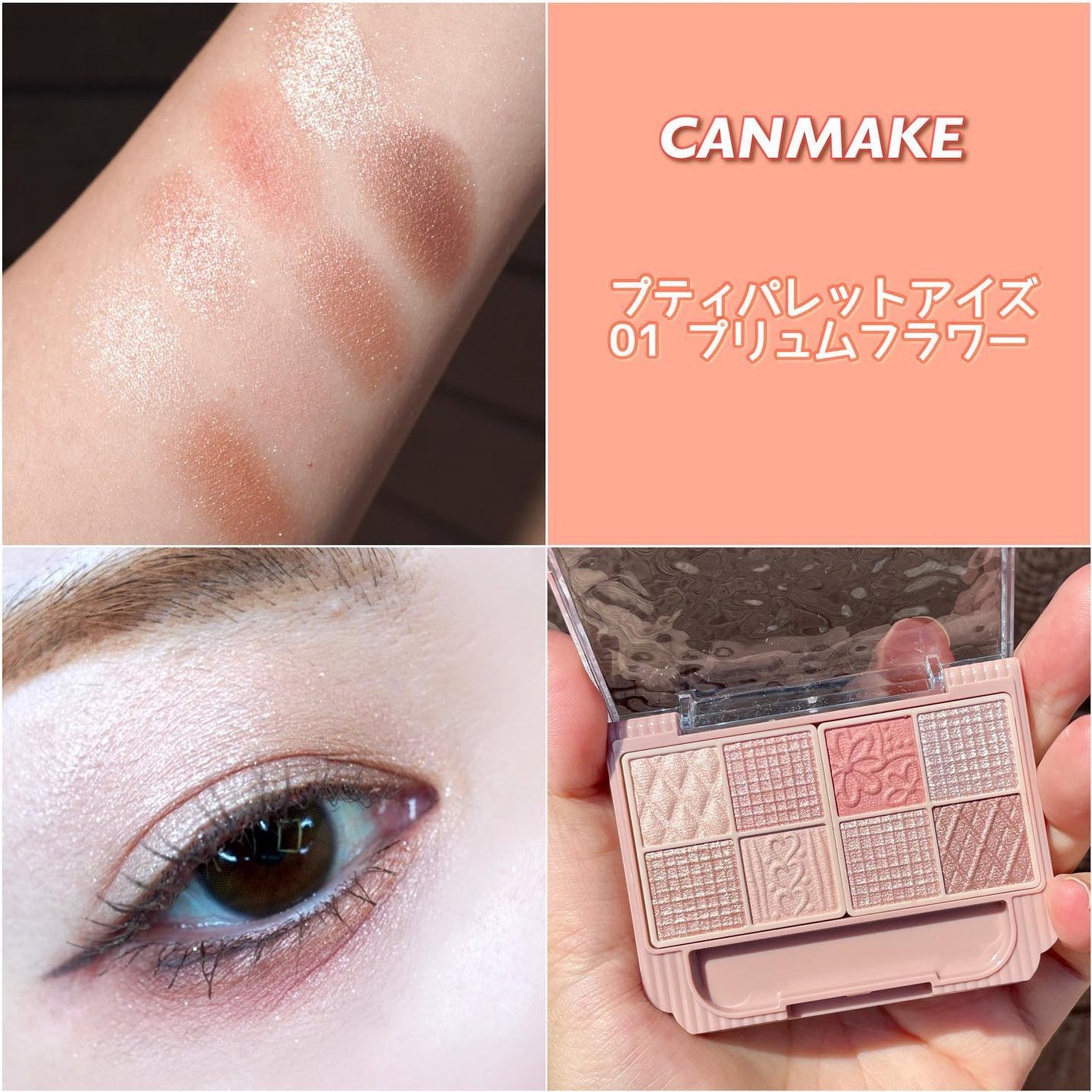 プティパレットアイズ/キャンメイク/パウダーアイシャドウを使ったクチコミ(1枚目)