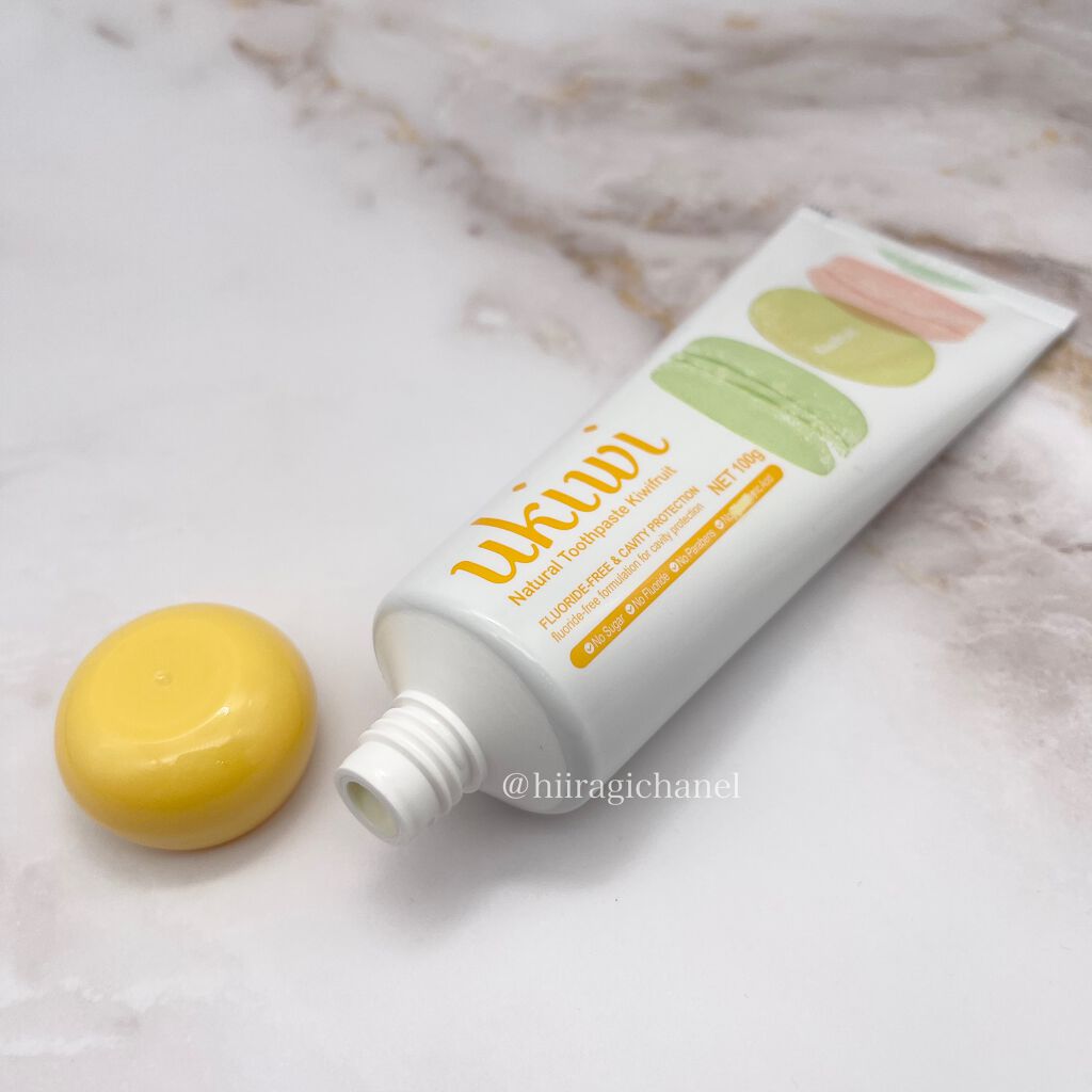 ナチュラルマカロントゥースペースト/ukiwi/歯磨き粉を使ったクチコミ（2枚目）