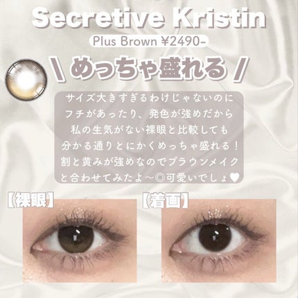 Secretive Kristen/Hapa kristin/カラーコンタクトレンズを使ったクチコミ(4枚目)