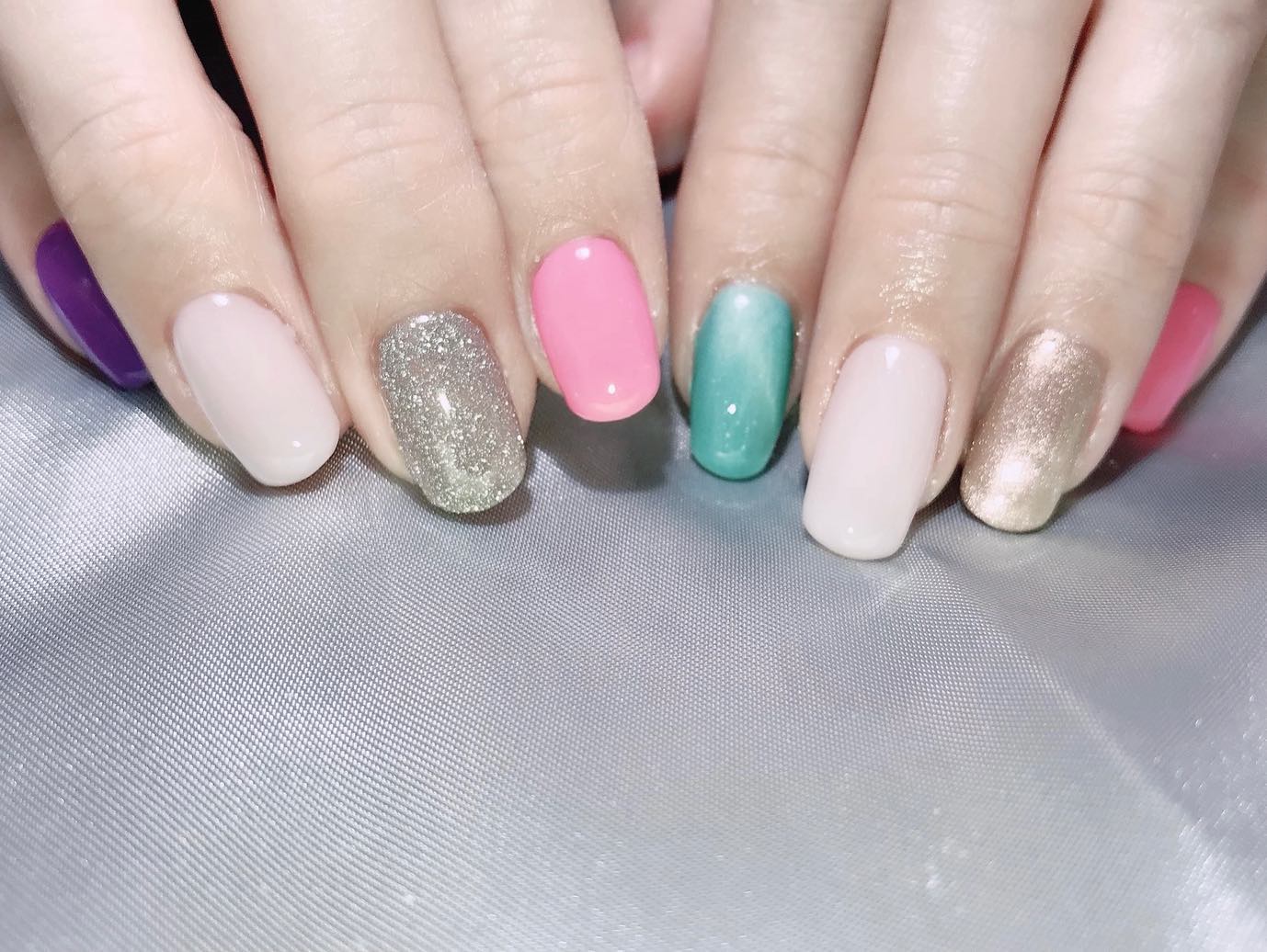 なかやまちえこ on LIPS 「いろんな色と異素材mix.⠀⠀@mypanda.mypanda..」(2枚目)