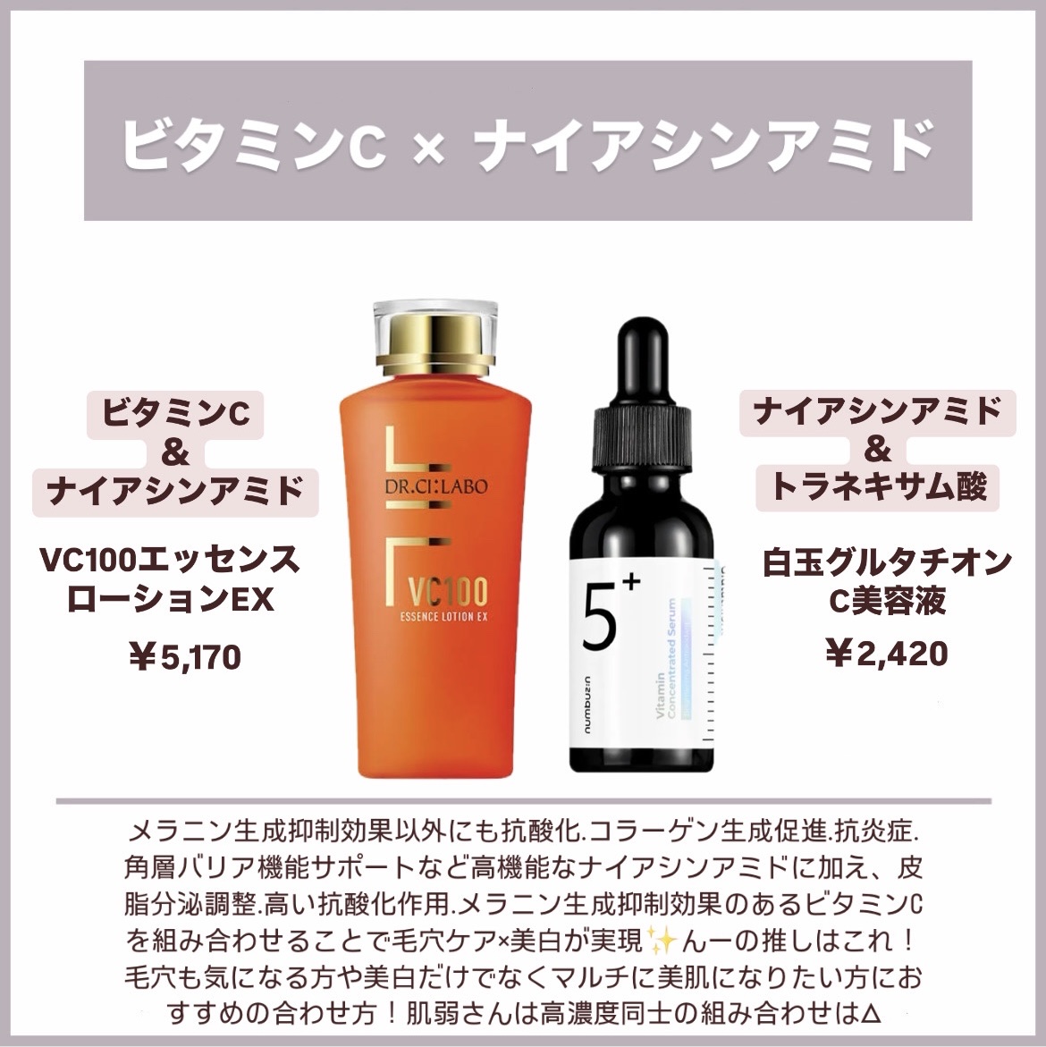 ドクターシーラボⓇ・肌美精・アクアレーベル・肌ラボ・numbuzin・乾燥