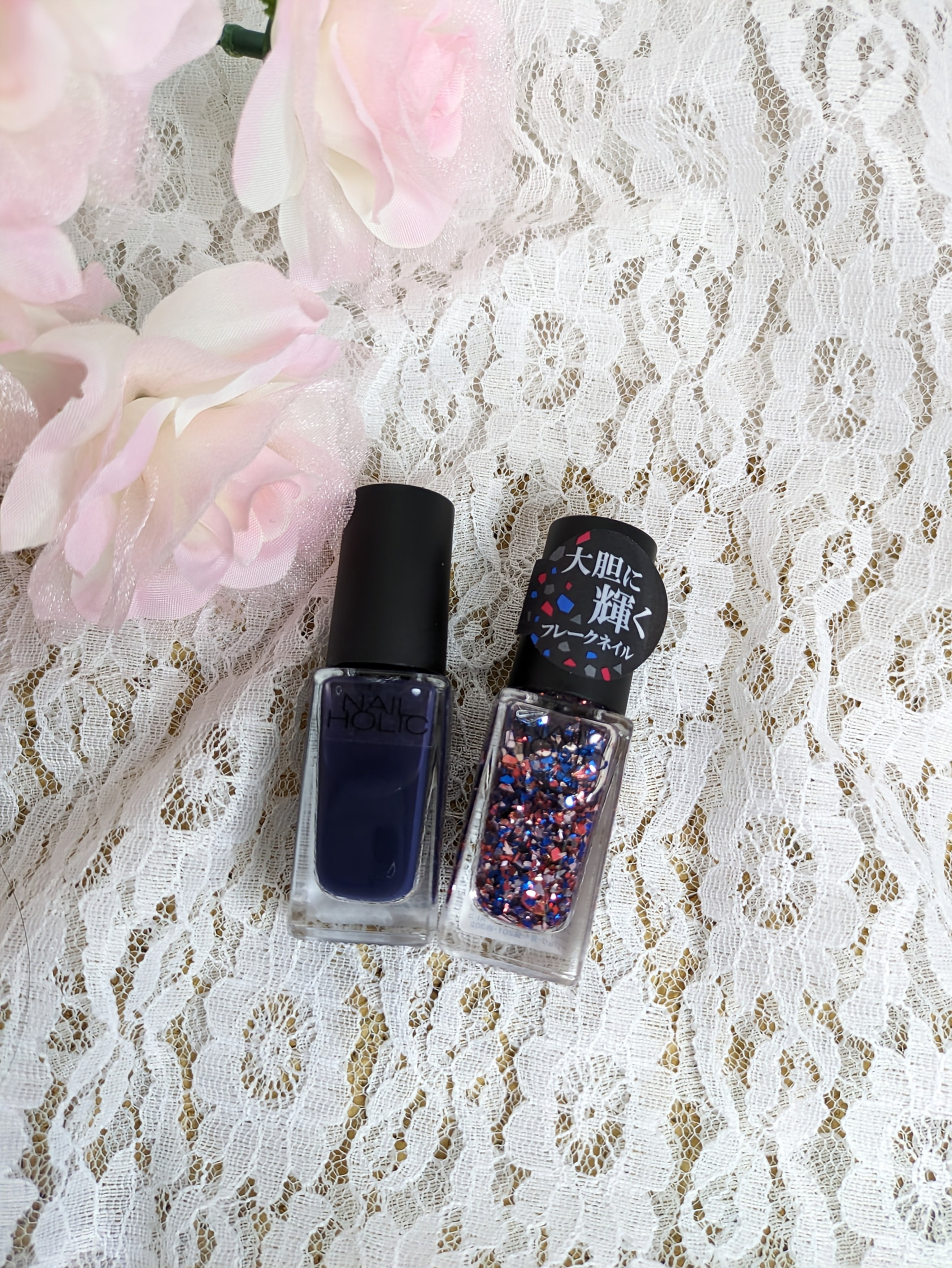 ネイルホリック パーティーフレーク SP020/ネイルホリック/マニキュアを使ったクチコミ（2枚目）