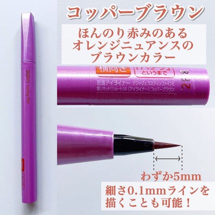 「密着アイライナー」ショート筆リキッド/デジャヴュ/リキッドアイライナーを使ったクチコミ(3枚目)