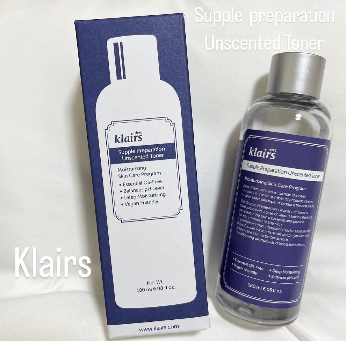 サプルプレパレーションアンセンテッドトナー(180ml)/Klairs/化粧水を使ったクチコミ（1枚目）