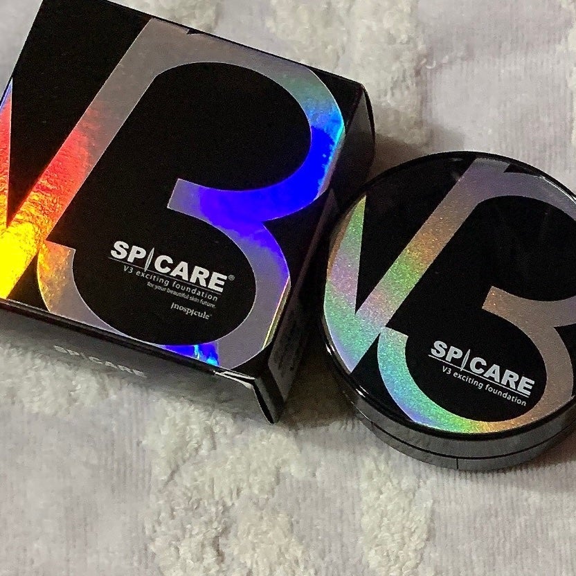 V3 エキサイティングファンデーション/SPICARE/クッションファンデーションを使ったクチコミ(1枚目)