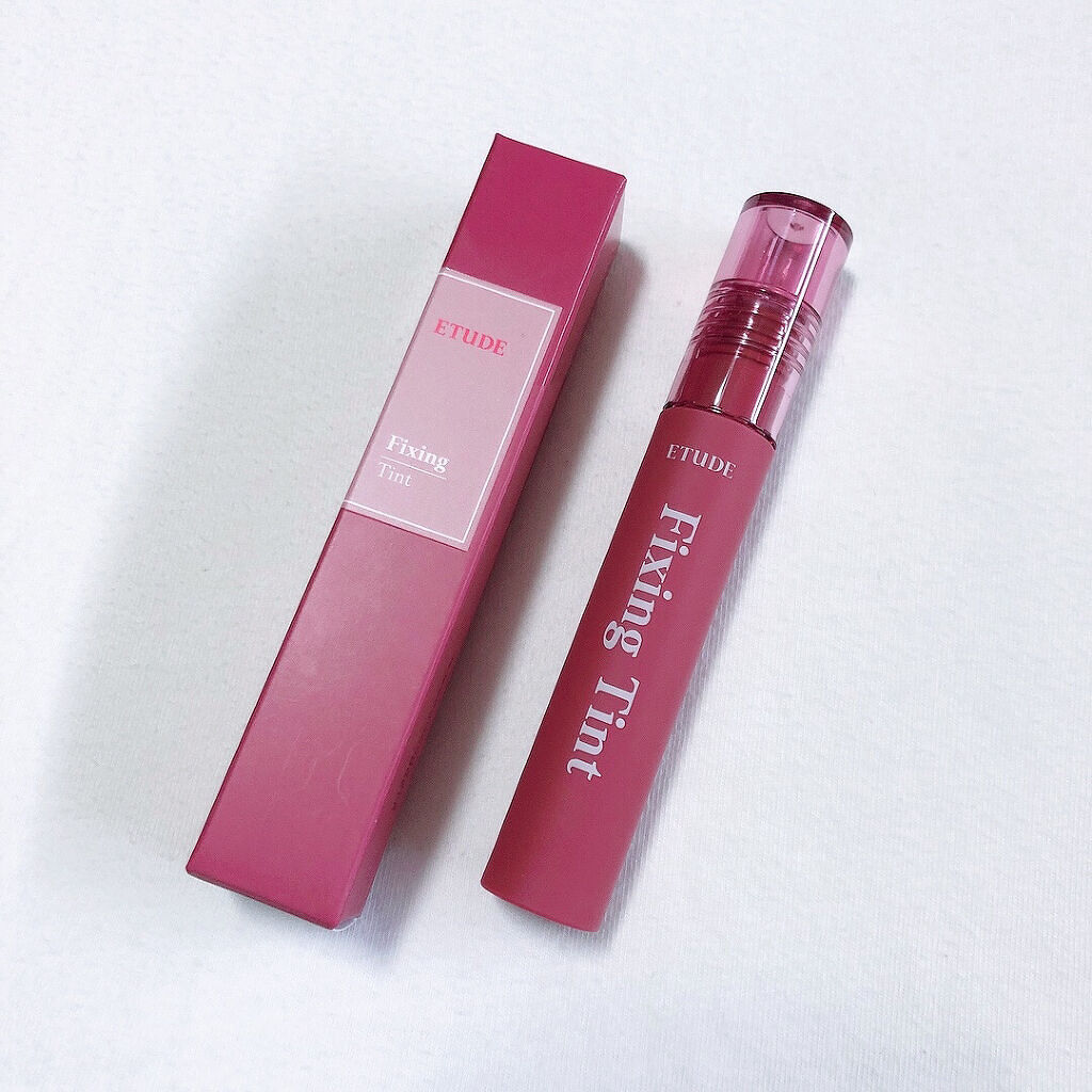 フィクシングティント クランベリープラム（新パッケージ）/ETUDE/リップティントを使ったクチコミ（2枚目）