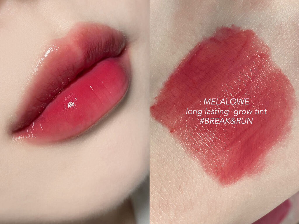 ロングラスティンググロウティント/MELALOWE/リップティントを使ったクチコミ（2枚目）