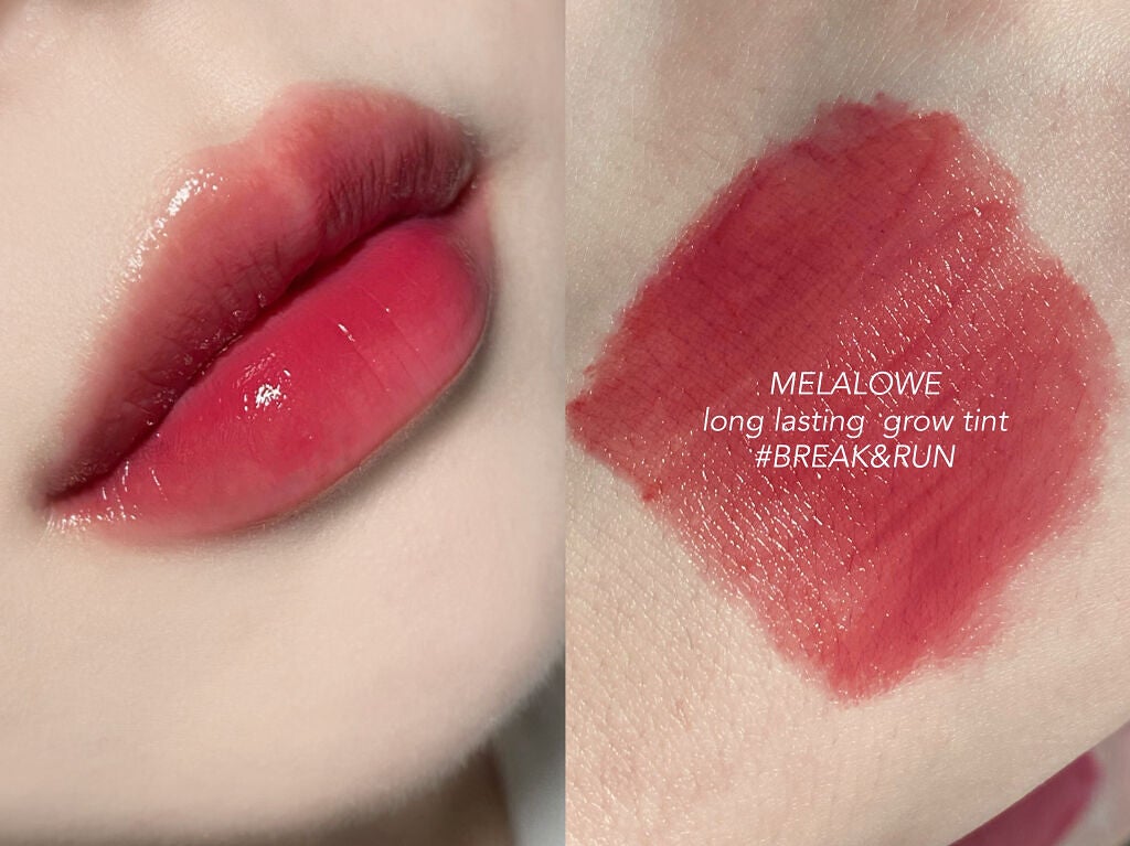 ロングラスティンググロウティント/MELALOWE/リップティントを使ったクチコミ(2枚目)
