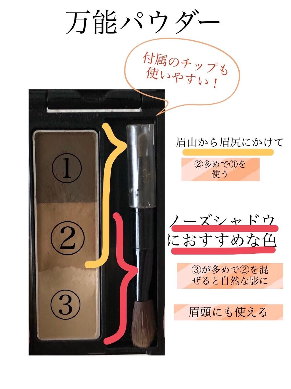 ケイト デザイニングアイブロウ3D/KATE/パウダーアイブロウを使ったクチコミ(2枚目)