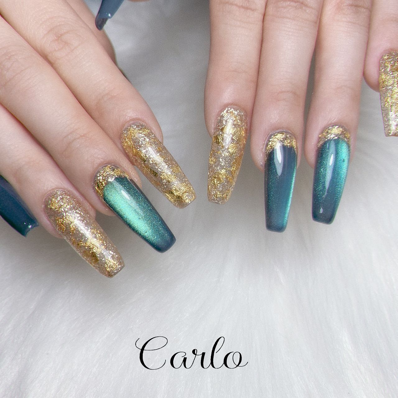 YUKA on LIPS 「【magnetnail】所沢市ネイルサロン|Carlo.ロング..」(2枚目)