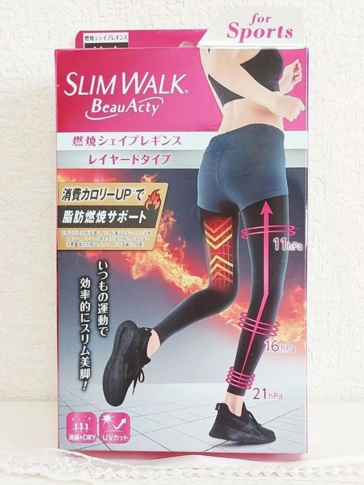Beau-Acty リカバリーレギンス M/SLIMWALK/着圧ソックス・レギンスを使ったクチコミ（3枚目）