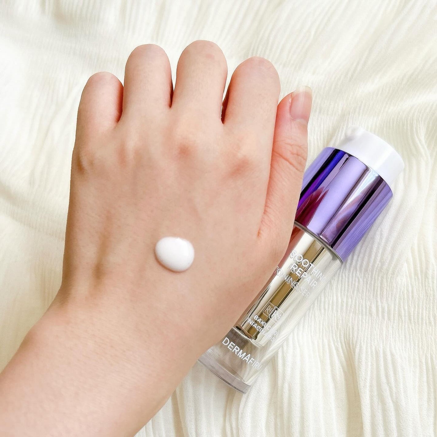 SOOTHING REPAIR TONING SERUM R4/ダーマファーム/美容液を使ったクチコミ(4枚目)