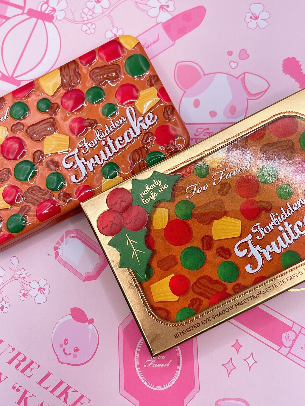 フォビドゥン フルーツケーキ ミニ アイシャドウ パレット/Too Faced/アイシャドウパレットを使ったクチコミ(4枚目)