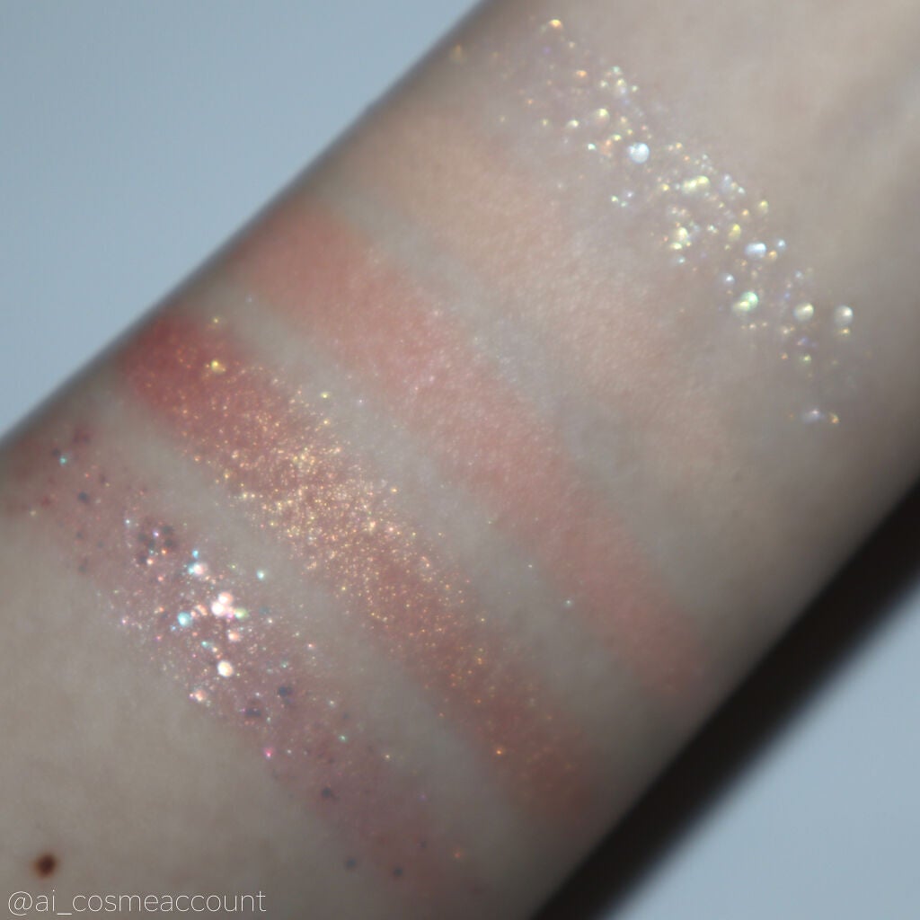 グリッターペディアアイパレット/unleashia/アイシャドウパレットを使ったクチコミ(5枚目)