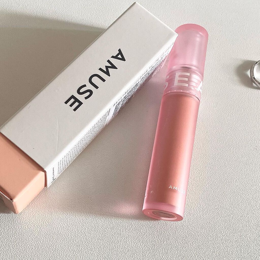 ソフトクリームチーク 63 Shimmer Marmalade/AMUSE/リキッドチークを使ったクチコミ（1枚目）