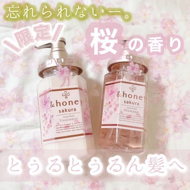 サクラ ディープモイスト シャンプー1.0/ヘアトリートメント2.0/&honey/シャンプー・コンディショナーを使ったクチコミ（1枚目）