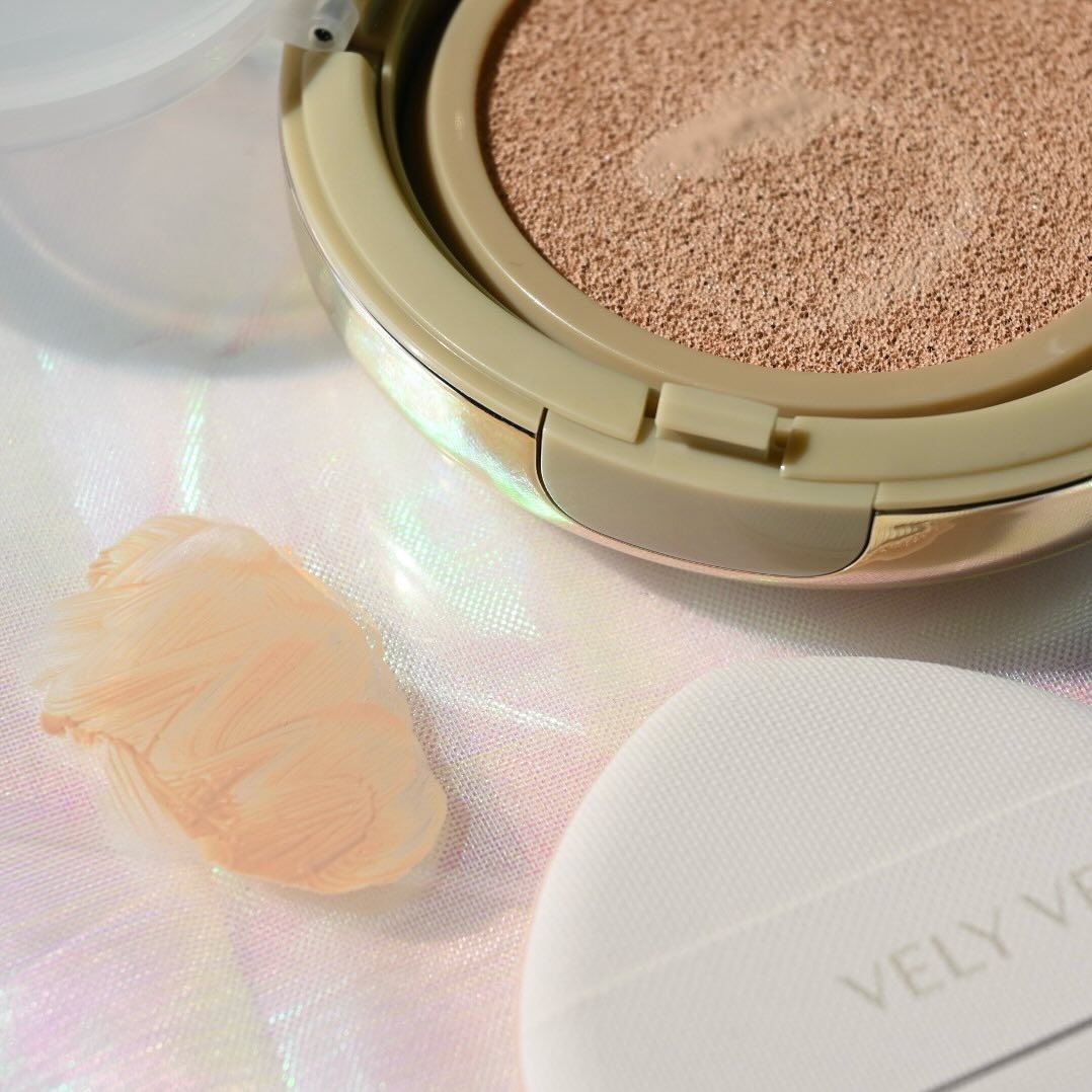 はちみつツヤ肌クッションファンデ/VELY VELY/クッションファンデーションを使ったクチコミ（2枚目）