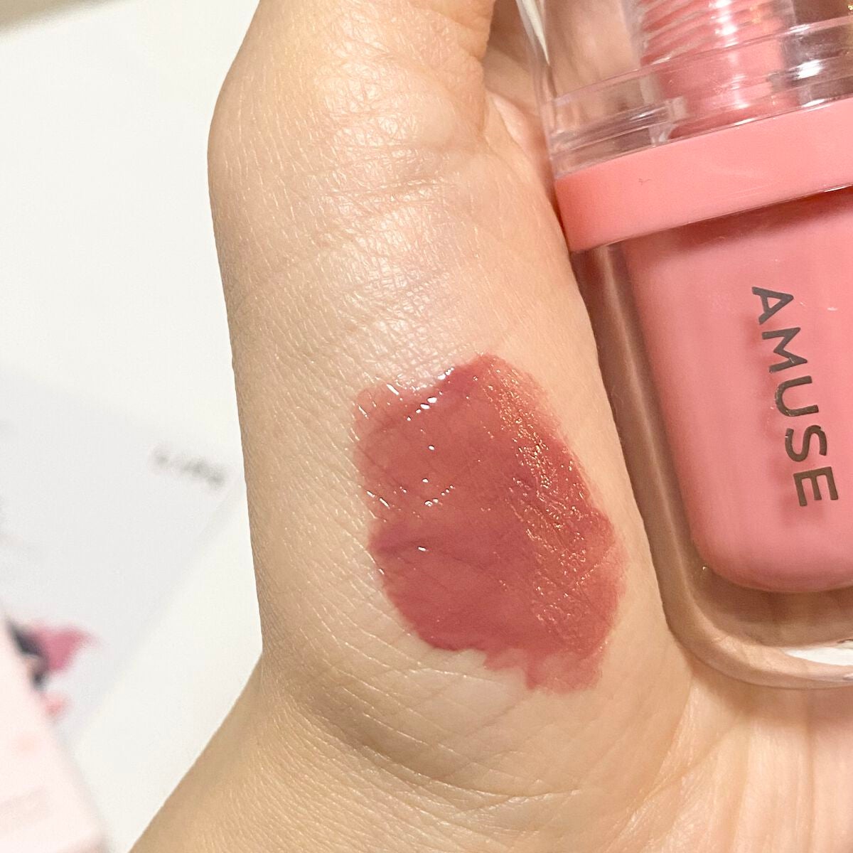 ジェルフィットティント/AMUSE/リップティントを使ったクチコミ(2枚目)