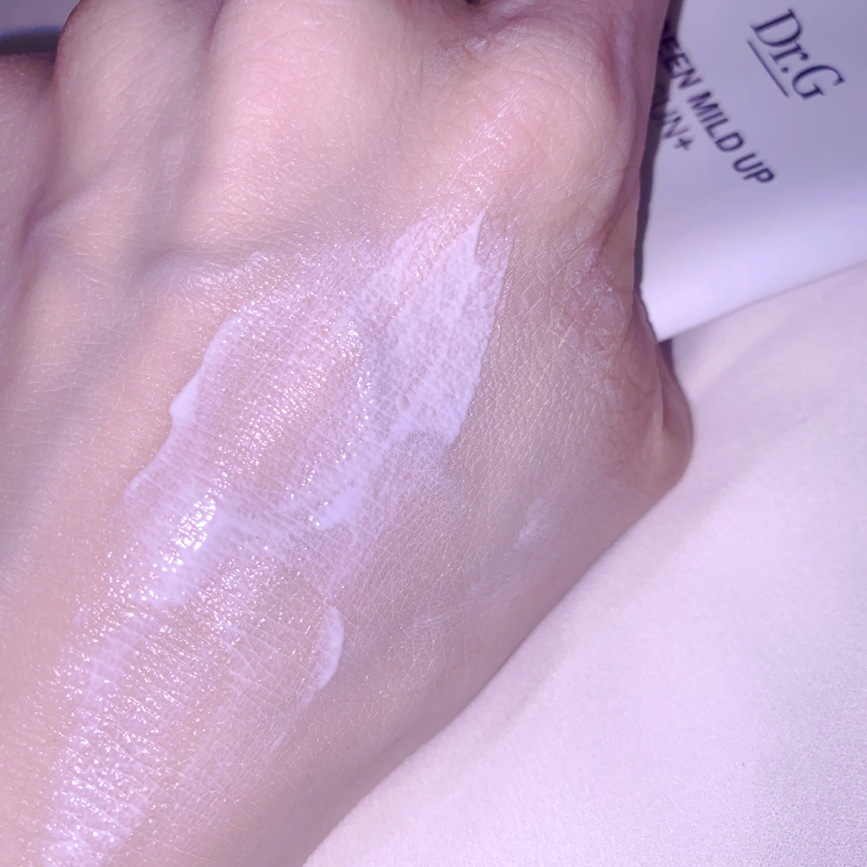 グリーンマイルドアップサンプラス/Dr.G/日焼け止めクリームを使ったクチコミ（3枚目）